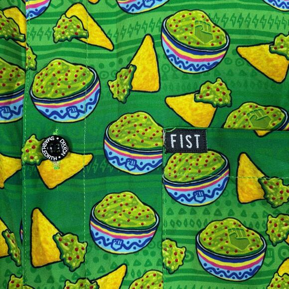 Dixxon x Fist Collab Chips N Guac Button-Up Short Sleeve Shirt Size L - Picture 3 of 7